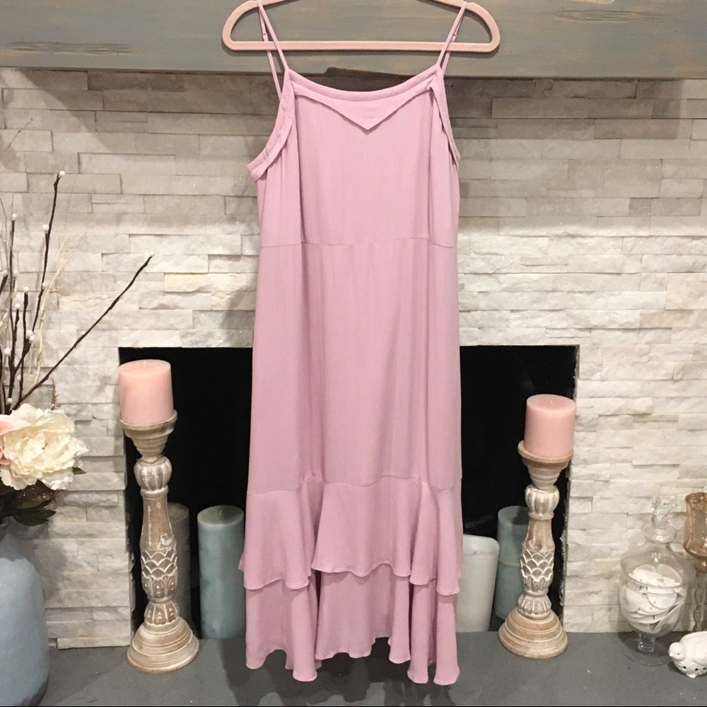 LAUREN CONRAD LAVENDER MAXI DRESS SIZE LARGE